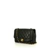 Chanel  Vintage Diana handbag  in black quilted leather - 00pp thumbnail