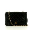 Chanel  Vintage Diana handbag  in black quilted leather - 360 thumbnail