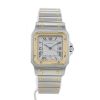 Cartier Santos Galbée watch in gold and stainless steel Circa  1990 - 360 thumbnail
