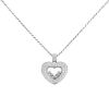 Chopard Happy Diamonds large model necklace in white gold and diamonds - 00pp thumbnail