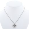 Collana Chopard Happy Diamonds modello grande in oro bianco e diamanti - 360 thumbnail