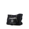 Chanel  Deauville shopping bag  in navy blue canvas - 00pp thumbnail