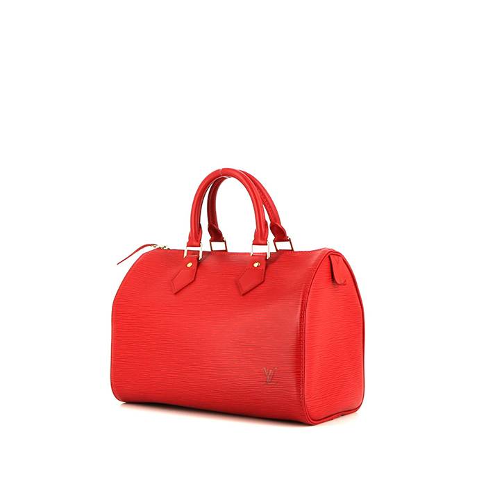 Louis Vuitton Speedy 25 handbag in red epi leather - 00pp