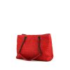 Bottega Veneta Chain Tote small model shopping bag in red intrecciato leather - 00pp thumbnail