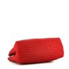 Bottega Veneta Chain Tote small model shopping bag in red intrecciato leather - Detail D4 thumbnail