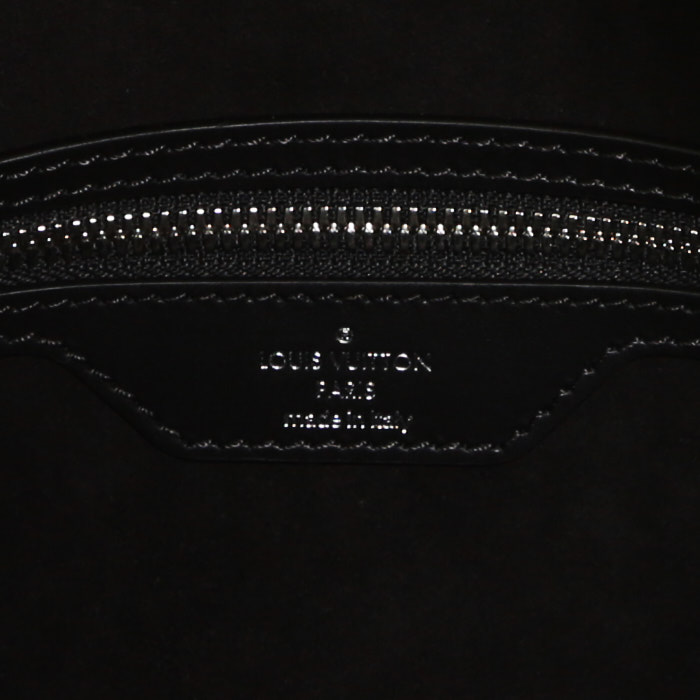 Louis Vuitton Keepall Editions Limitées weekend bag in black epi leather - Detail D3