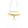 Tasaki ring in yellow gold,  cultured pearl and diamonds - 360 thumbnail