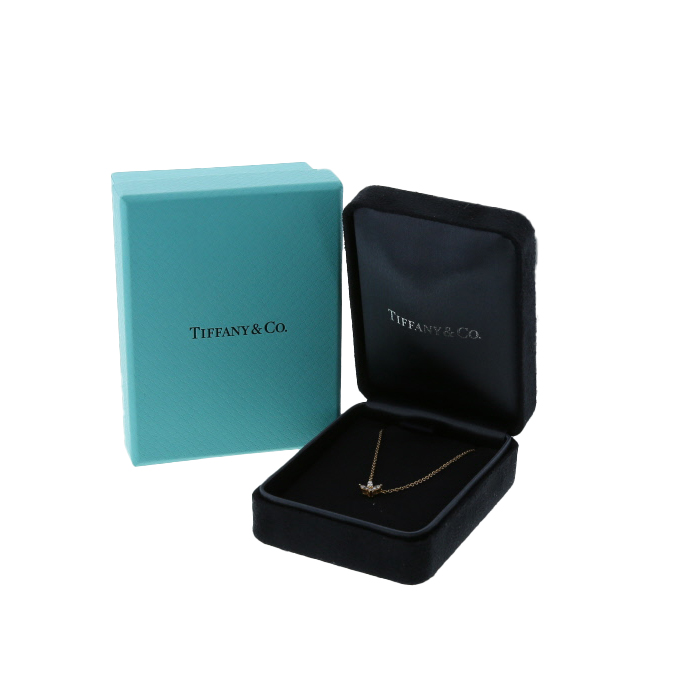 Tiffany 
Co Victoria mini necklace in pink gold and diamonds - Detail D2