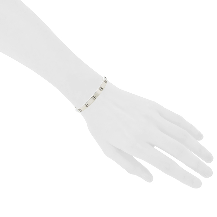 Cartier Love bracelet in white gold - Detail D1