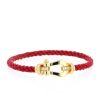 Fred Force 10 large model bracelet in yellow gold and diamonds - 360 thumbnail