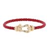 Fred Force 10 large model bracelet in pink gold,  diamonds and stainless steel - 00pp thumbnail