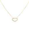 Cartier C de Cartier small model necklace in yellow gold and diamonds - 00pp thumbnail