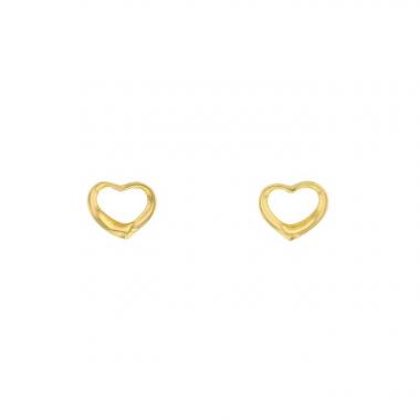 Pendientes Tiffany 
Co Open Heart en oro amarillo