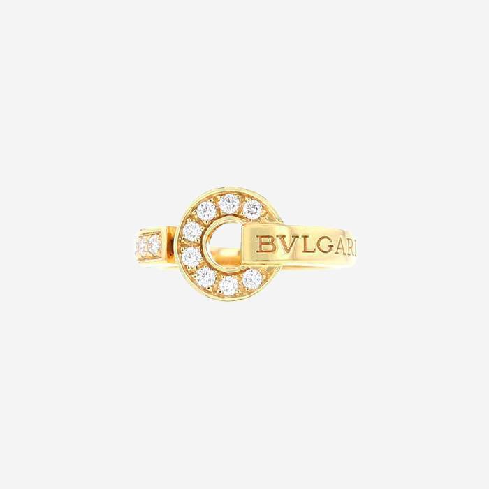 Bulgari Bulgari Bulgari ring in pink gold and diamonds