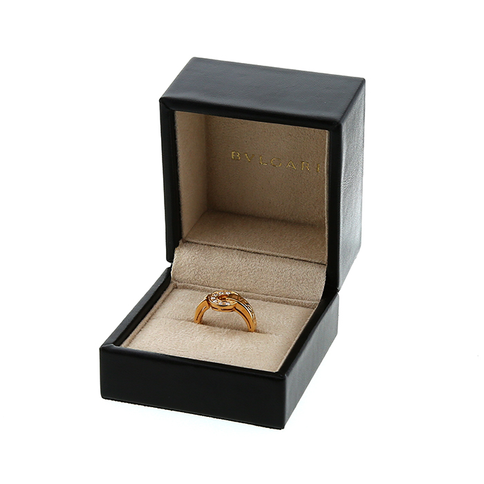 Bague Bulgari Bulgari Bulgari en or rose et diamants - Detail D2