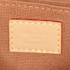 Bolso bandolera Louis Vuitton Sac Plat modelo pequeño en lona Monogram revestida marrón y cuero natural - Detail D4 thumbnail