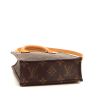 Louis Vuitton Sac Plat small model shoulder bag in brown monogram canvas and natural leather - Detail D5 thumbnail
