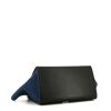 Celine Trapeze medium model  handbag  in black and beige leather  and blue suede - Detail D5 thumbnail