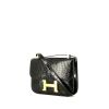 hermes monaco handbag in brown box leather Hermes Constance en crocodile porosus noir - 00pp thumbnail
