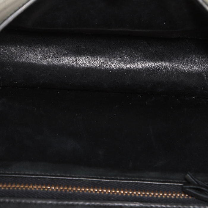 Borsa Hermes Constance in coccodrillo marino nero - Detail D3