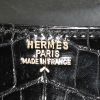 hermes monaco handbag in brown box leather Hermes Constance en crocodile porosus noir - Detail D4 thumbnail