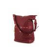 Chanel Hobo handbag in burgundy quilted leather - 00pp thumbnail
