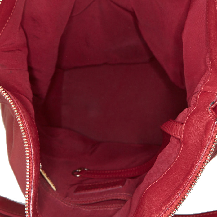 Borsa Chanel Hobo in pelle trapuntata bordeaux - Detail D2