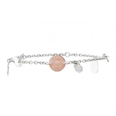 Bracelet Hermes Confettis en argent et or rose