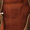Sac de voyage Louis Vuitton Keepall 55 cm en toile monogram marron et cuir naturel - Detail D2 thumbnail
