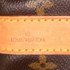 Borsa da viaggio Louis Vuitton Keepall 45 cm in tela monogram marrone e pelle naturale - Detail D4 thumbnail