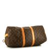 Bolsa de viaje Louis Vuitton Keepall 45 cm en lona Monogram marrón y cuero natural - Detail D5 thumbnail