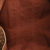 Borsa da viaggio Louis Vuitton Keepall 60 cm in tela monogram marrone e pelle naturale - Detail D2 thumbnail