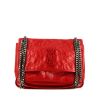 Saint Laurent Niki medium model shoulder bag in red leather - 360 thumbnail