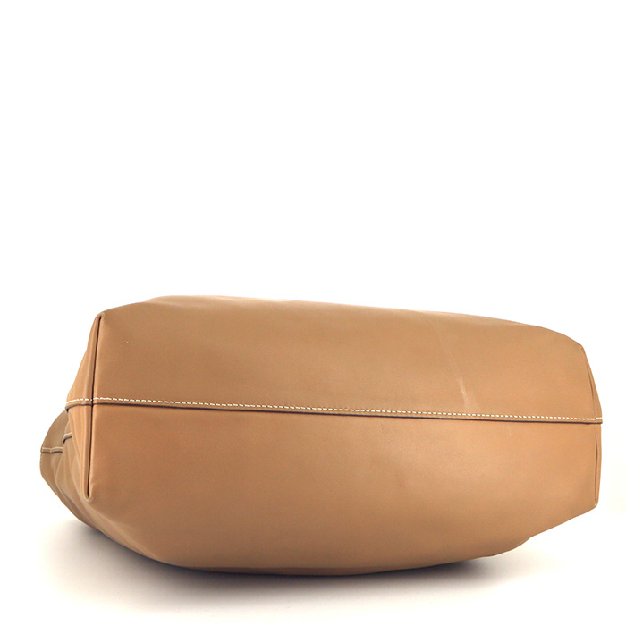 Bolso Cabás Prada en cuero beige - Detail D5
