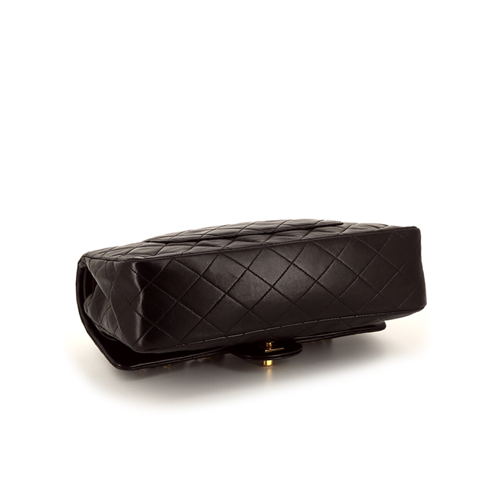Chanel  Timeless Classic handbag  in black quilted leather - Detail D5