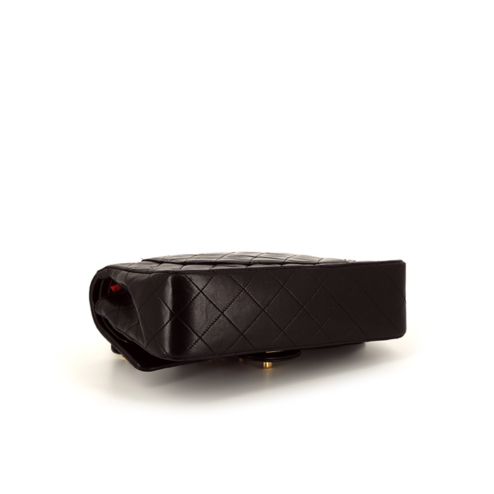 Borsa a tracolla Chanel  Timeless Petit in pelle trapuntata nera - Detail D5