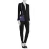 Borsa a tracolla Hermès  Jypsiere 28 cm in pelle togo viola - Detail D1 thumbnail