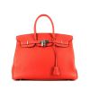Hermès  Birkin 35 cm handbag  in red Lipstick togo leather - 360 thumbnail