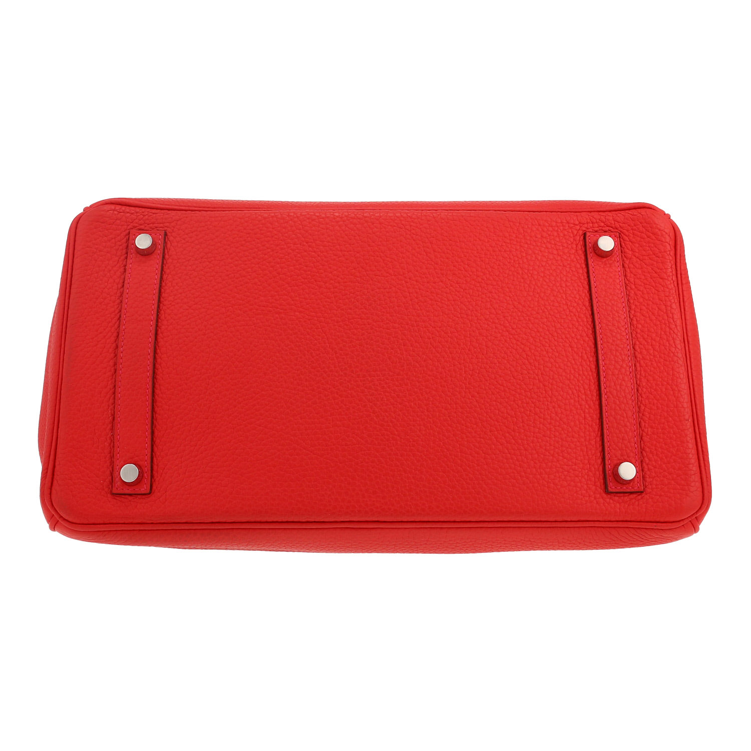 Hermès  Birkin 35 cm handbag  in red togo leather - Detail D1