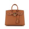 Hermes Birkin 25 cm handbag in gold epsom leather - 360 thumbnail