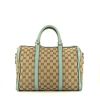 Gucci Hobbo shoulder bag in beige "sûpreme GG" canvas and blue leather - 360 thumbnail