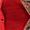 Sac à main Louis Vuitton Evora en toile damier ébène et cuir marron - Detail D3 thumbnail