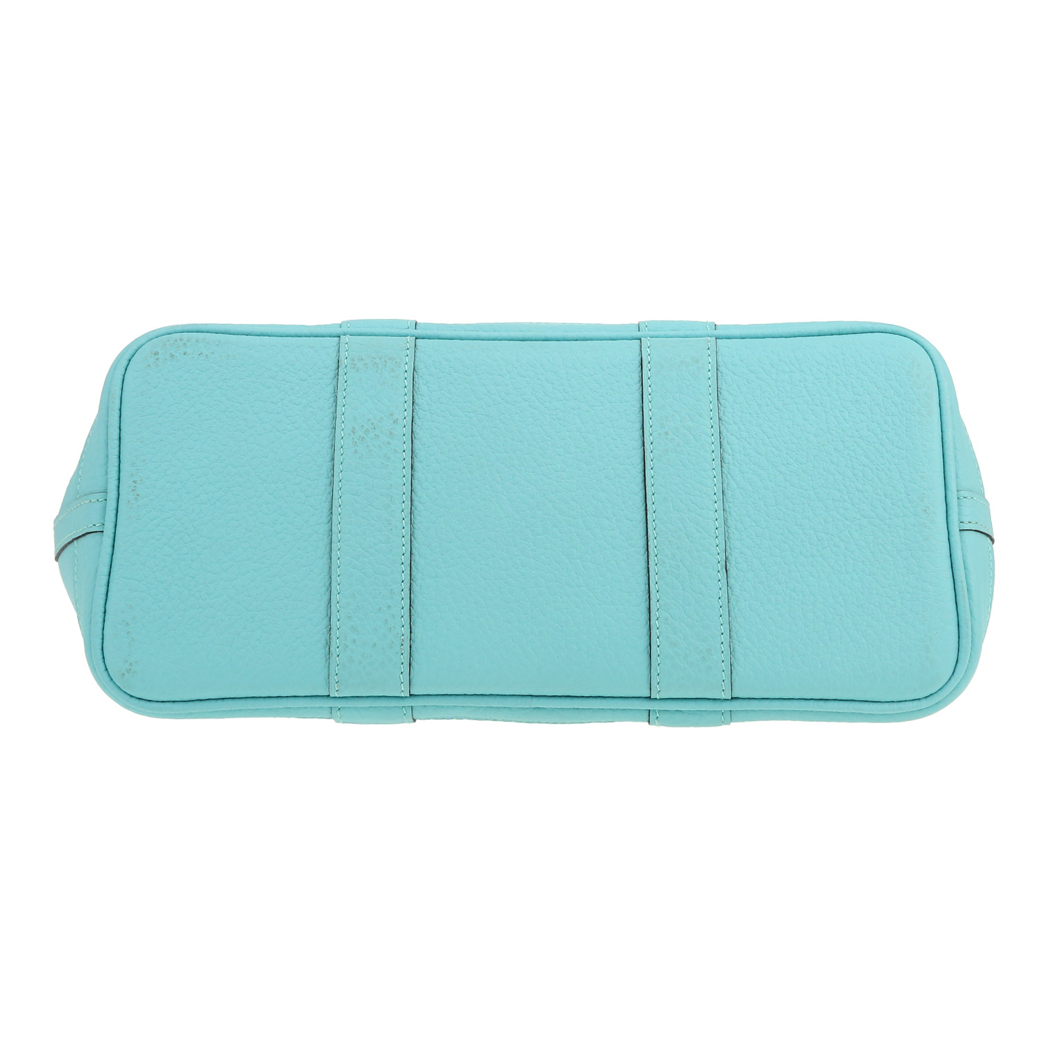 Bolso Cabás Hermès Garden Party en cuero taurillon clémence Bleu Atoll - Detail D1