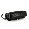 Chanel shoulder bag in black quilted leather and black patent leather - Detail D5 thumbnail