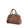 Louis Vuitton Duomo handbag in ebene damier canvas and brown leather - 00pp thumbnail