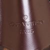 Borsa Louis Vuitton Duomo in tela cerata con motivo a scacchi ebano e pelle marrone - Detail D3 thumbnail