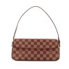 Bolso de mano Louis Vuitton Baguette en lona a cuadros ébano y cuero marrón - 360 thumbnail