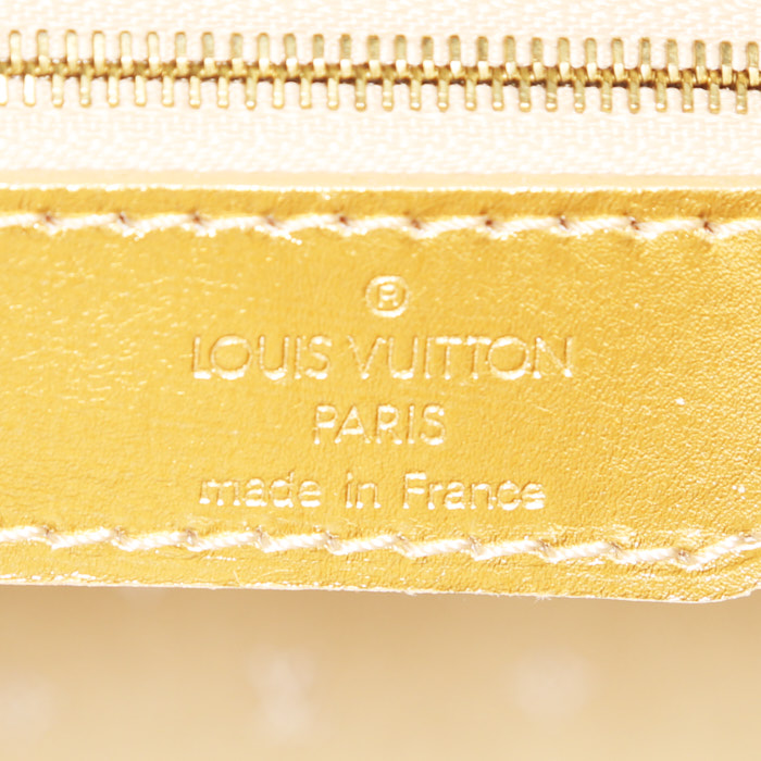 Sac à main Louis Vuitton Lockit  grand modèle en cuir suhali doré - Detail D3