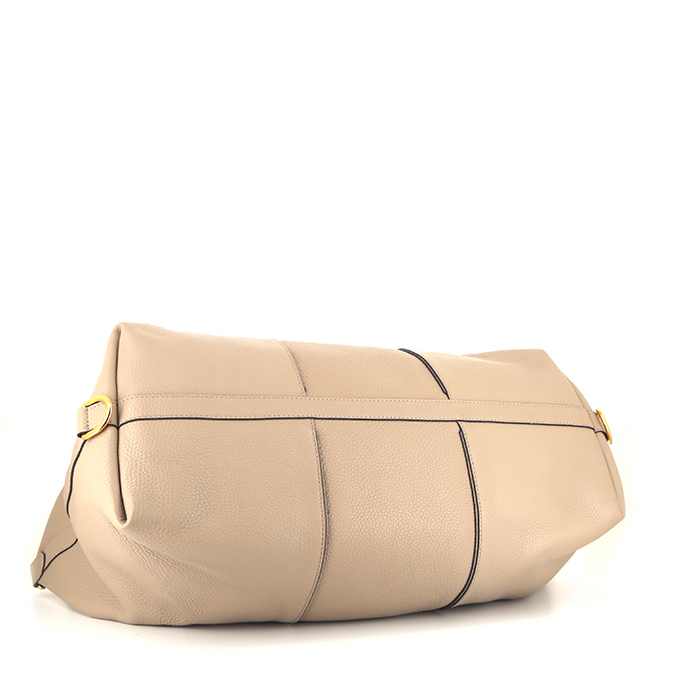 Borsa weekend Louis Vuitton Keepall Editions Limitées in pelle taurillon clemence beige - Detail D5