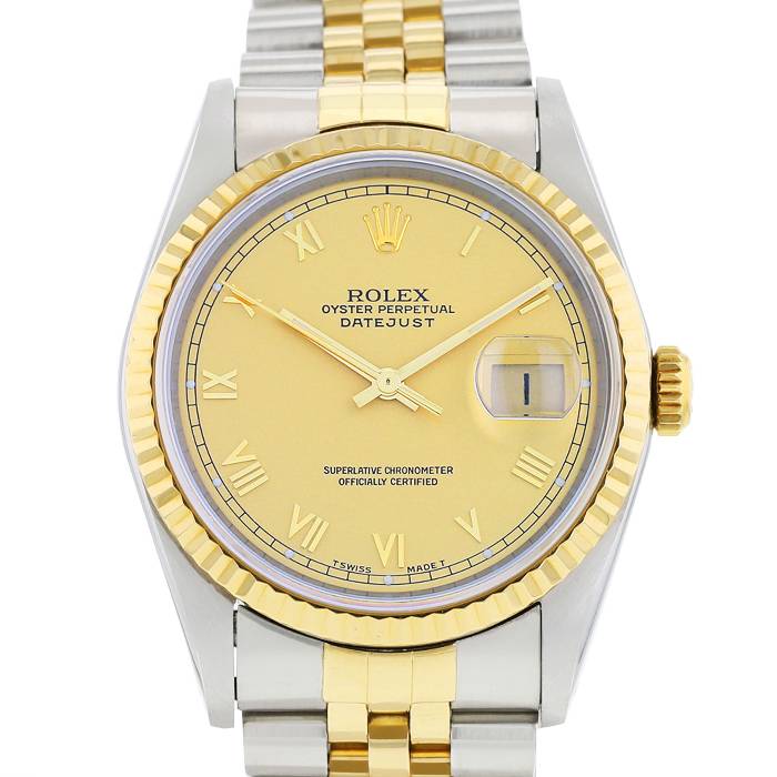 Montre Rolex Datejust en or et acier Ref: 16233 Vers 1994